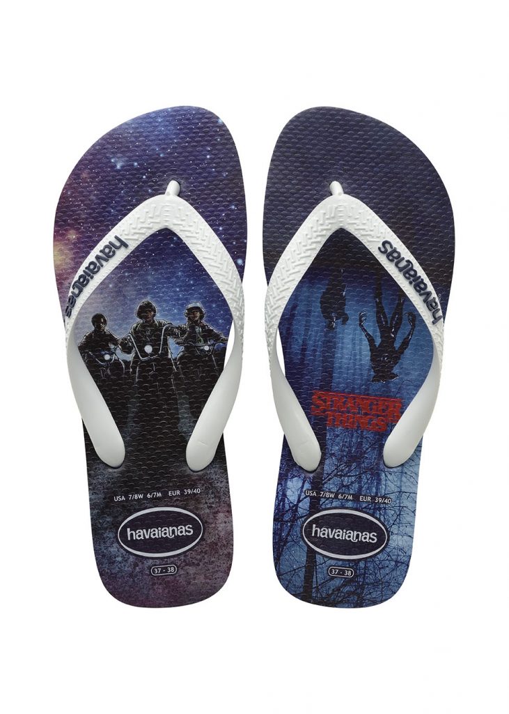 Prepara o pé e a pipoca: Havaianas e Netflix apresentam duas linhas de sandálias inspiradas nas séries mais aguardadas do ano 1 Havaianas Stranger Things R4599 2
