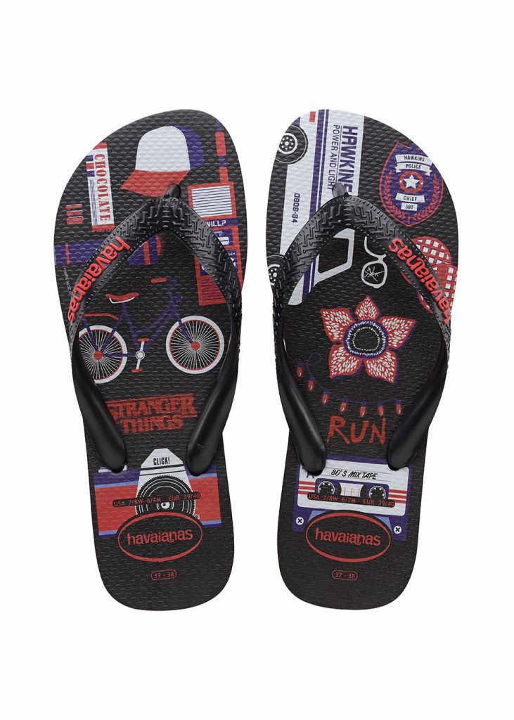 Prepara o pé e a pipoca: Havaianas e Netflix apresentam duas linhas de sandálias inspiradas nas séries mais aguardadas do ano 2 Havaianas Stranger Things R4599