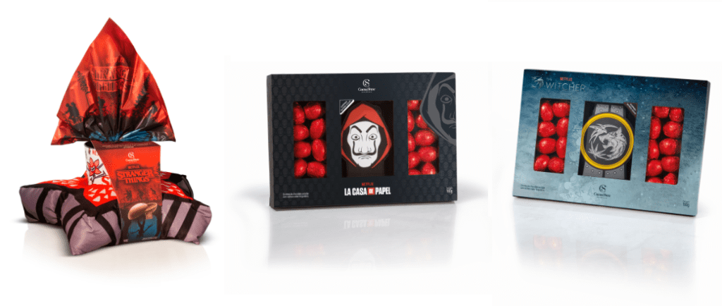 Cacau Show traz lançamentos especiais das séries Stranger Things, La Casa de Papel e The Witcher para a Páscoa 1 cacau show netflix