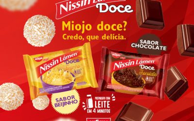 Nissin Miojo ganha sabores doces de Beijinho e Chocolate