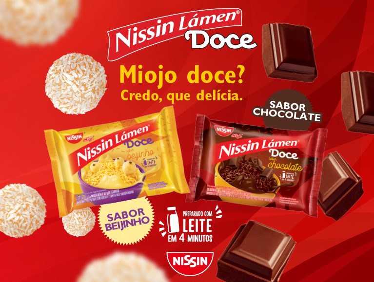 Nissin Miojo ganha sabores doces de Beijinho e Chocolate 1 nissin miojo doce