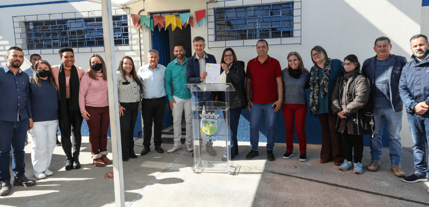 Prefeitura assina ordem de serviço para a construção dos Cmeis Rosi Galvão e Monteiro Lobato 1 cmei monteiro lobato
