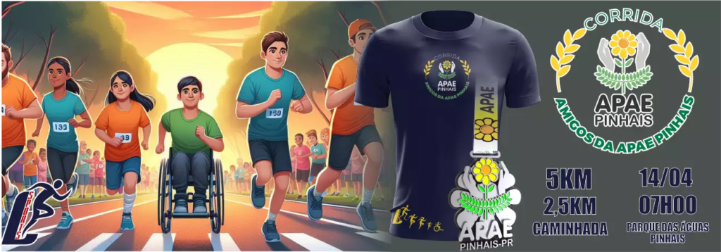 Corrida Amigos da APAE Pinhais: Una-se a essa corrente do bem! 1 image 1
