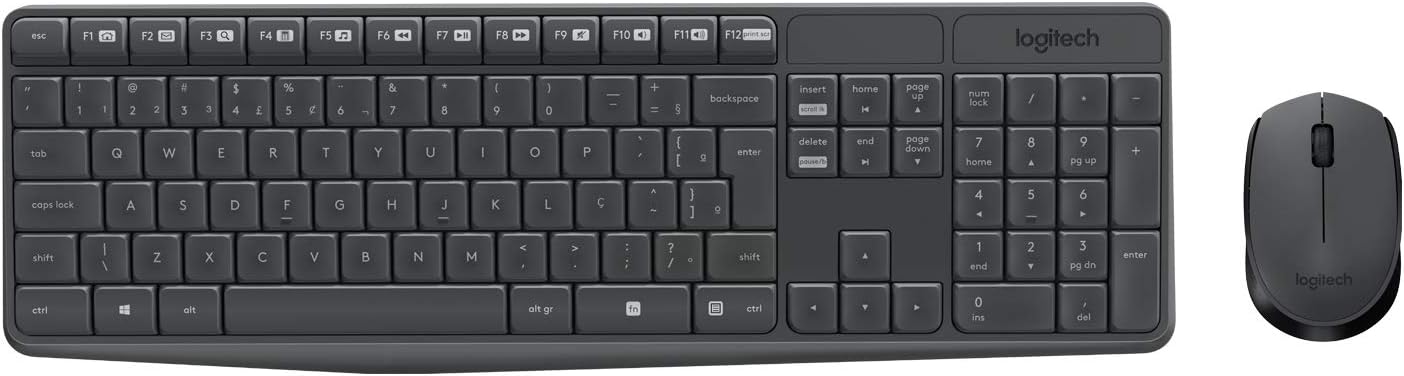 Melhores Kits de Mouse e Teclado para Designers em 2024 de até R$300 3 Combo Teclado e Mouse sem fio Logitech MK235 com Conexao USB Pilhas Inclusas e Layout ABNT2