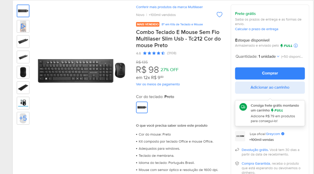 Melhores Kits de Mouse e Teclado para Designers em 2024 de até R$300 3 image 11