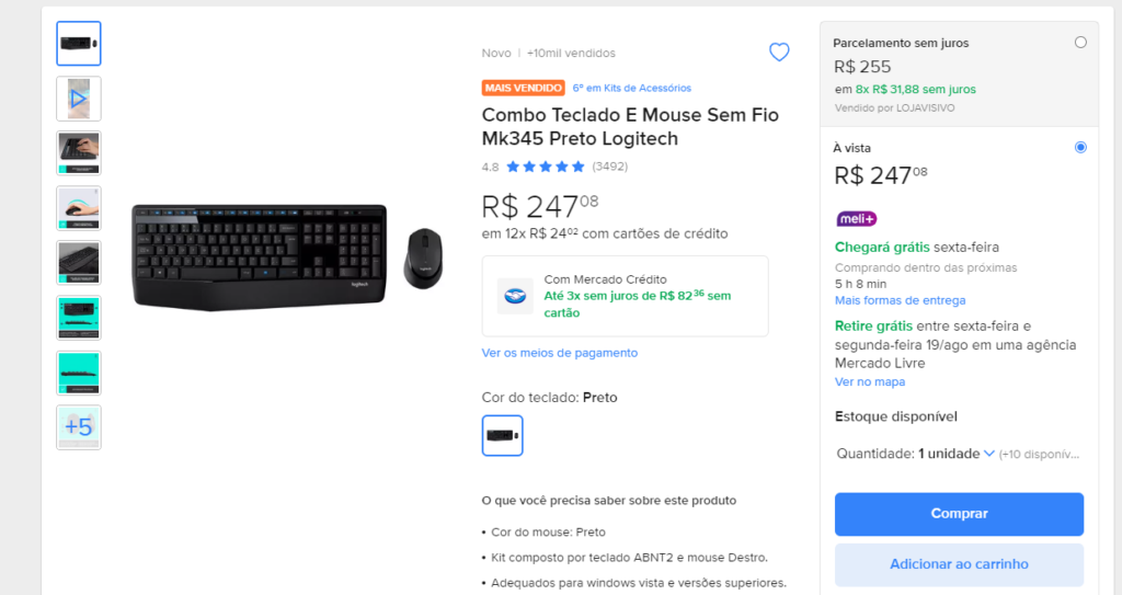 Melhores Kits de Mouse e Teclado para Designers em 2024 de até R$300 1 image 9