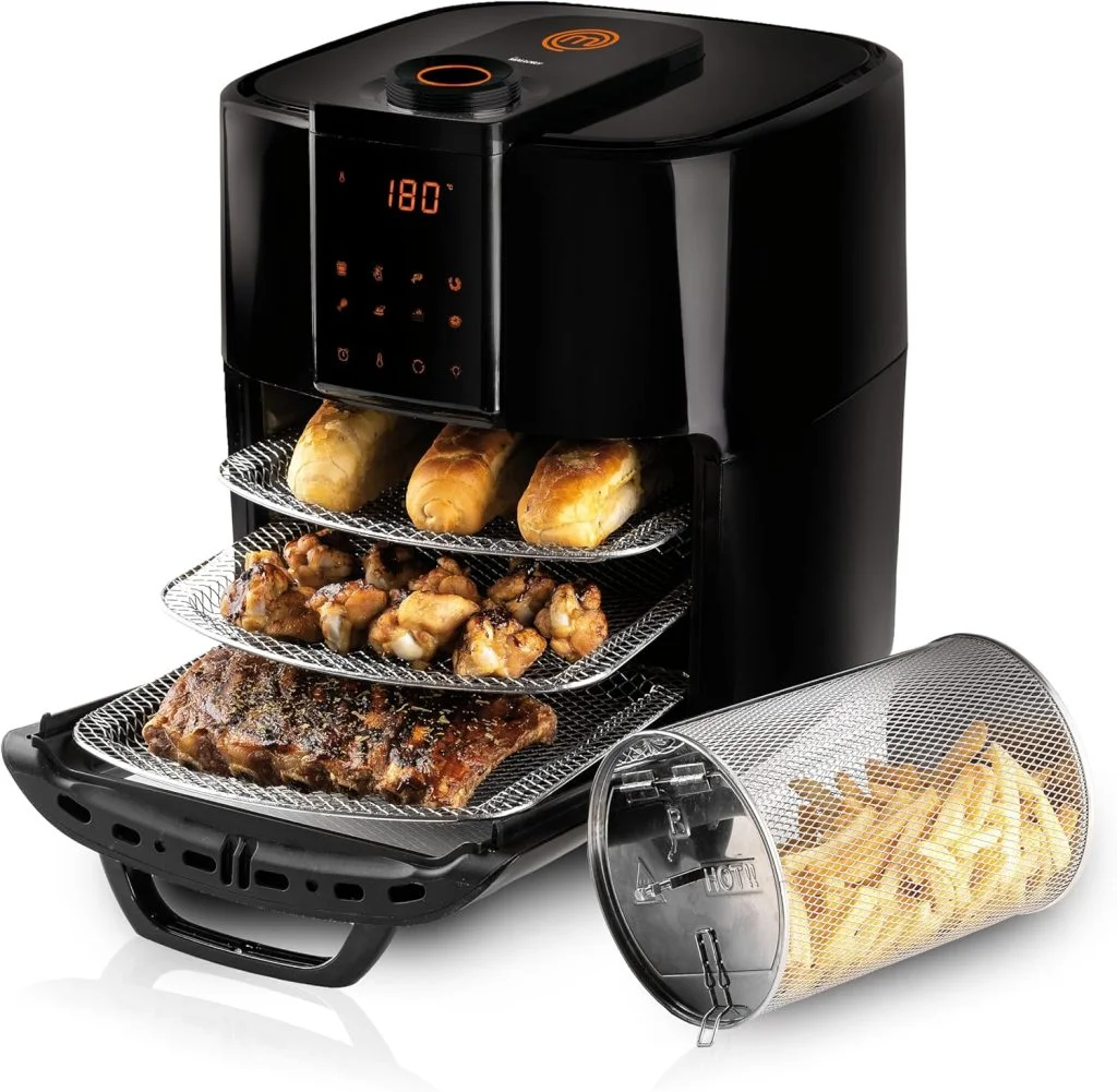 Fritadeira Eletrica Masterchef Oven By Mallory 12 Litros Com 1700W Paneil LED Multi Funcao Air Fryer Forno e Desidratador – 127V