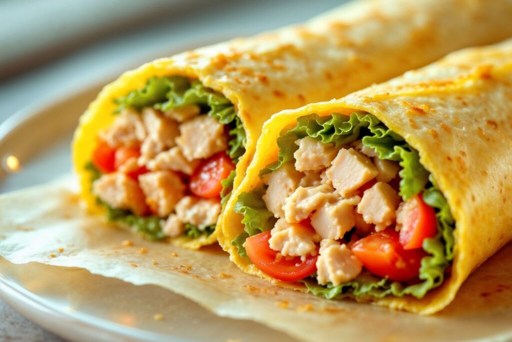 Cansado de ovo frito? 6 receitas salgadas fáceis e rápidas para variar! 5 5. Wrap de Omelete: Leve e Versátil
