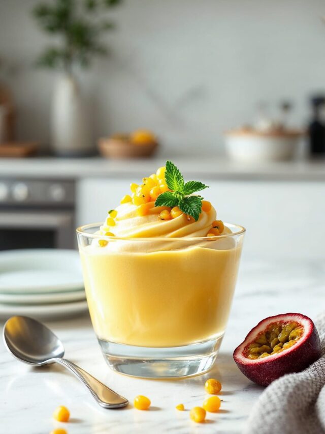 Mousse de Maracujá: 3 Ingredientes!