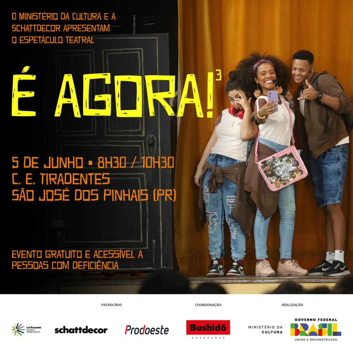 São José dos Pinhais recebe espetáculo teatral sobre os desafios da escolha da profissão 1 Sao Jose dos Pinhais recebe espetaculo teatral sobre os desafios da escolha da profissao2